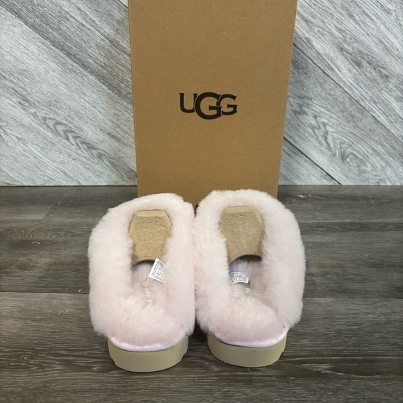 UGG | Cluggette Sheepskin Suede Slippers Pink Rosetta LIMITED STOCK Valentines - Picture 6 of 8